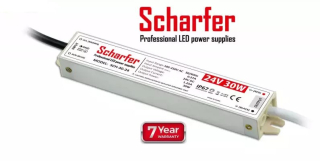 Napájecí led zdroj 24V 30W IP67 5let záruka